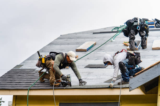Professional Gutter Installation technician working in Princeton, NJ